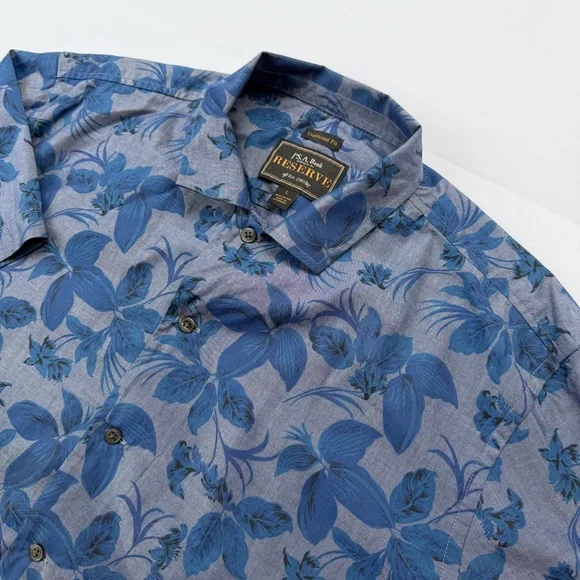 Men’s Jos. A. Bank Short Sleeve Shirt Size Large - Picture 2 of 6